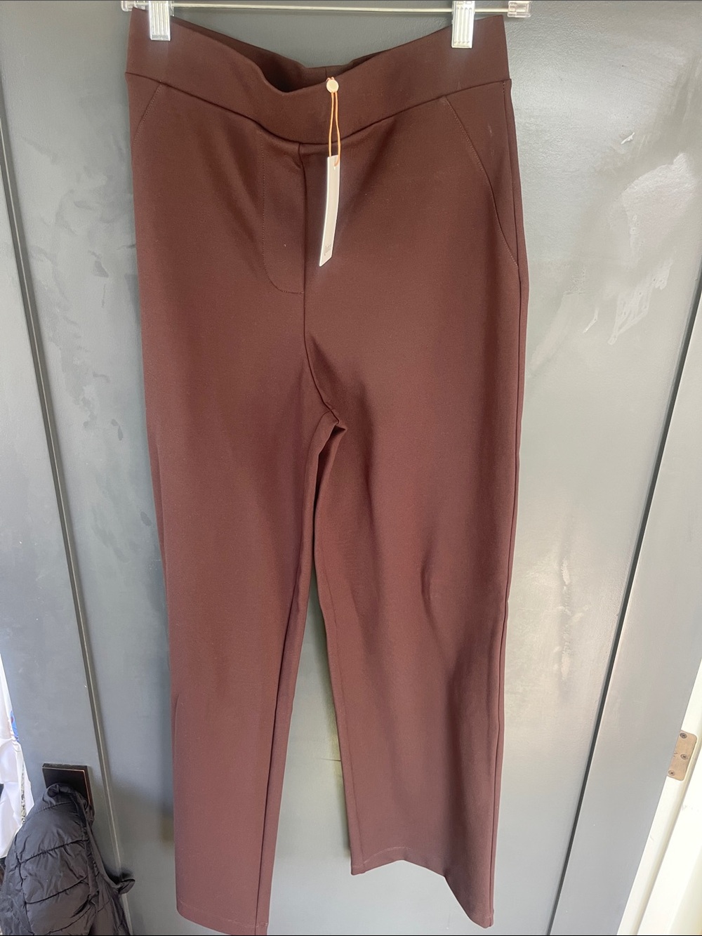 Quince Chocolate Brown Pull-On Women's Pants